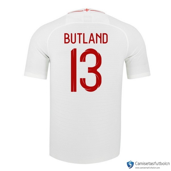 Camiseta Seleccion Inglaterra Primera equipo Butland 2018 Blanco
